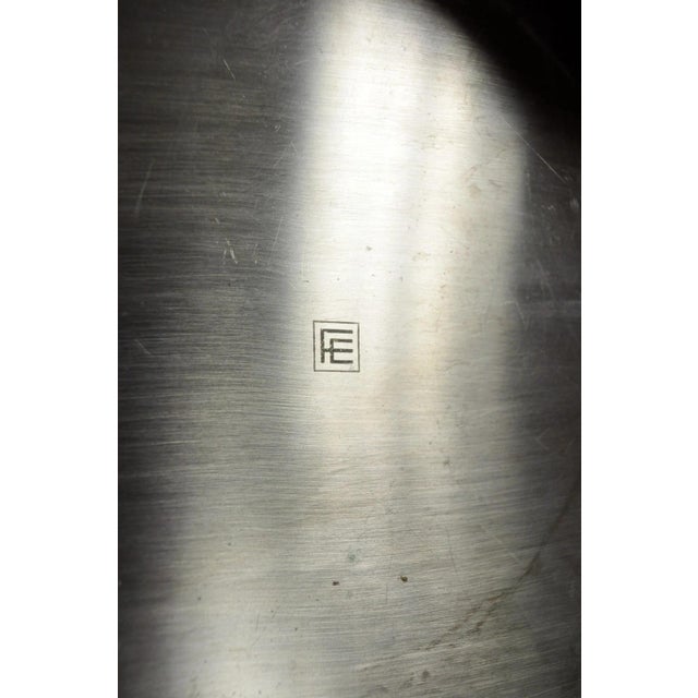 Modern Art Deco Style Silver Plated Nickel Octagonal Vanity Bar Tray "Fe" For Sale - Image 14 of 14
