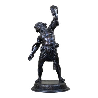 1960s Figurative Bronze Sculpture of Samson For Sale