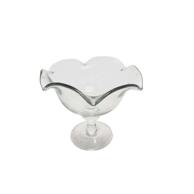Postmodern Transparent Bowl on Stand, Poland, 1970s For Sale - Image 8 of 12