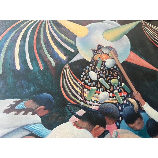 Paper Vintage Diego Rivera Museum Exhibit Poster "Pinata" Mexico City For Sale - Image 7 of 11