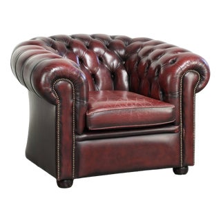 English Chesterfield Club Armchair For Sale