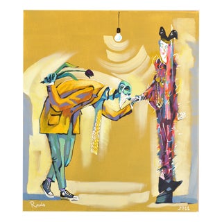 Rauls Zitmanis, Two Solitudes, 2011, Acrylic Painting on Canvas For Sale
