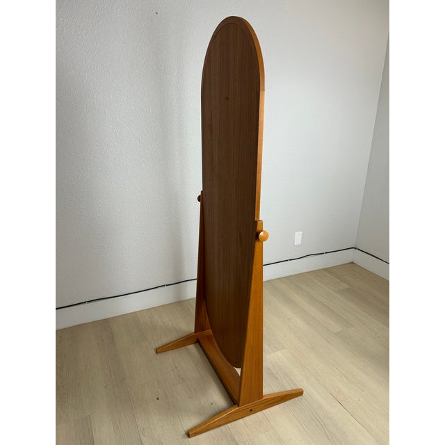 1960s Freestanding Danish Teak Mirror Pedersen & Hansen for Viby J Mobelfabrik For Sale - Image 14 of 15