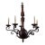 Early 20th Century Spanish Wrought Iron and Wood Light Fixture For Sale