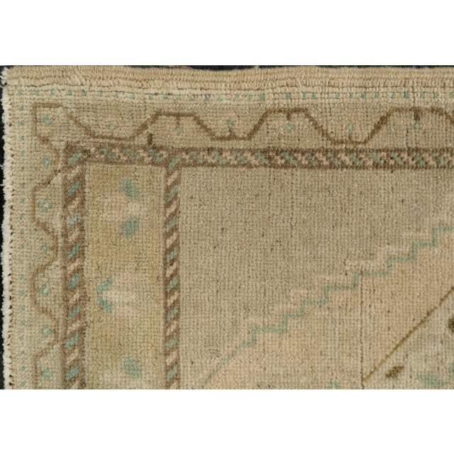 Early 21st Century Turkish Mini Rug Oriental Hand Knotted Vintage Rug 1'9" x 3'7" #21076 For Sale - Image 5 of 8