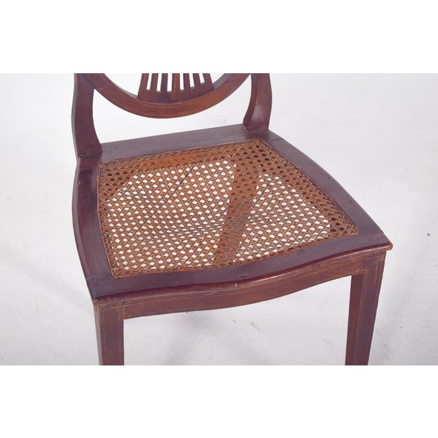 Mid-Century Modern Portuguese Dining Chair with Straw Seat, 1950s For Sale - Image 3 of 7