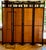 Antique Asian Mirrored Four Panel With Carved Details Folding Screen For Sale - Image 11 of 12