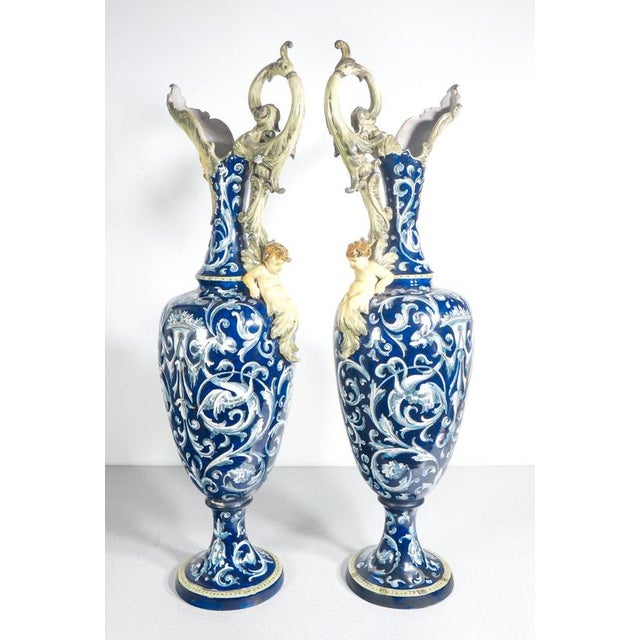 Large Triptych Vases by Richard Ginori, 1900, Set of 3 For Sale - Image 16 of 18