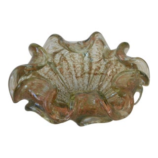 1950s Mid-Century Blown Glass Bowl For Sale