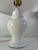 Vintage Modern White Ginger Table Lamp in very good working condition , lamp was wiring with USA lamp company called...