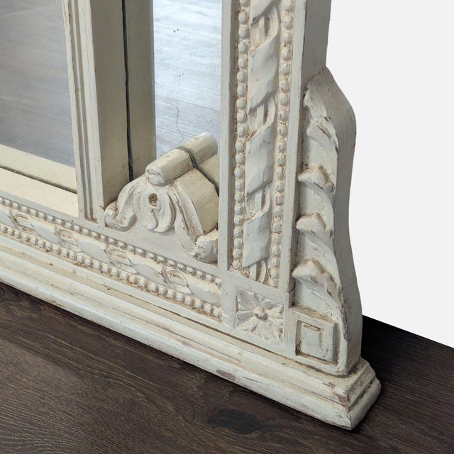 Early 20th Century Monumental European Antique Carved Mirror For Sale - Image 5 of 7