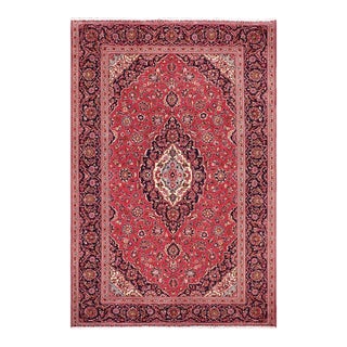 Antique Persian Red/Blue Wool Rug - 8'1'' X 10'11'' For Sale