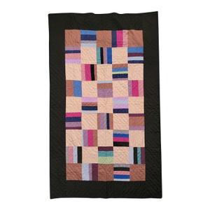 Amish Roman Stripes Contained Bars Quilt
