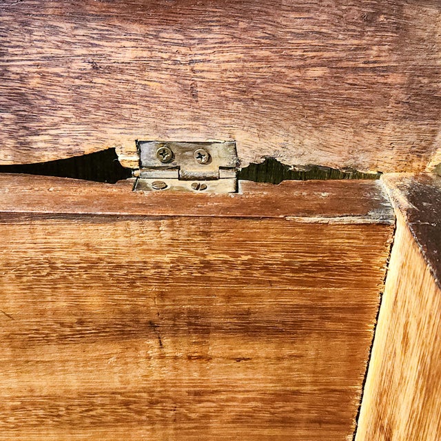 Wood Mid 20th Century Hand-Carved Wooden Keepsake Trunk – Vintage Figural Scene, Boho Decor For Sale - Image 7 of 15