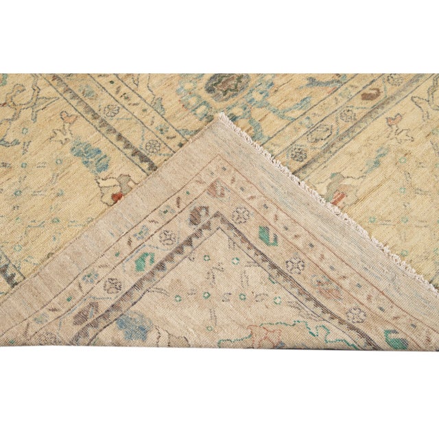 Contemporary 21st Century Modern Sultanabad Oversize Wool Rug 13 X 20 For Sale - Image 3 of 12