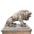 Lifesize Lion Gatekeeper Statues Stone Country House, Set of 2 For Sale - Image 10 of 16
