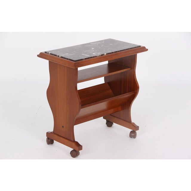 German Reading Table and Newspaper Holder, 1930s For Sale - Image 6 of 10