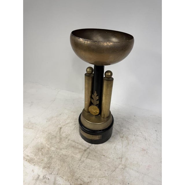 Vintage Italian Brass Sports Trophy, 1920s For Sale - Image 3 of 9