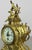 French Ornate Brass Mantel Clock with Key For Sale - Image 12 of 16