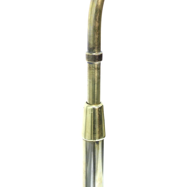 Cream Brass Floor Lamp by Bertil Brisborg for Nordiska Kompaniet, 1940s For Sale - Image 8 of 13