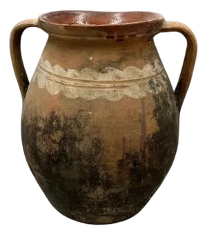 Antique Hungarian Folk Art Cooking Pottery