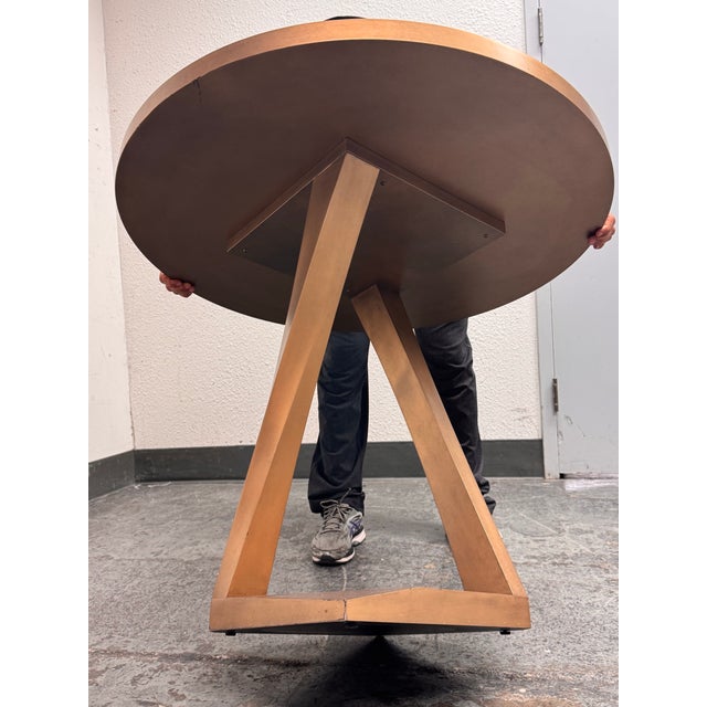 Metallic Gold Occasional Side Table For Sale - Image 9 of 12