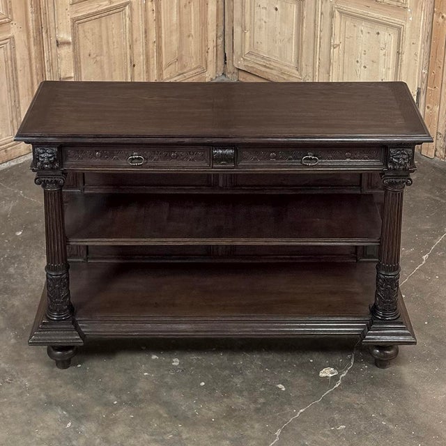 19th Century French Renaissance Revival Henry II Style Server For Sale - Image 16 of 18