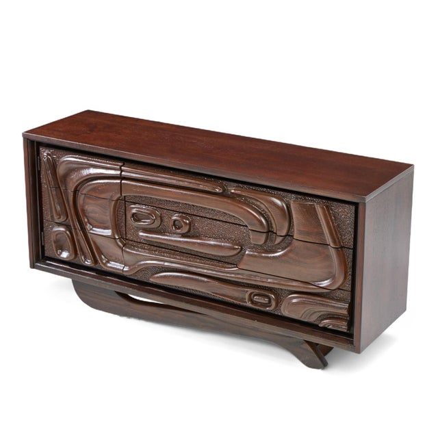 Brown Witco Style Pulaski Oceanic Mid Century Credenza For Sale - Image 8 of 8