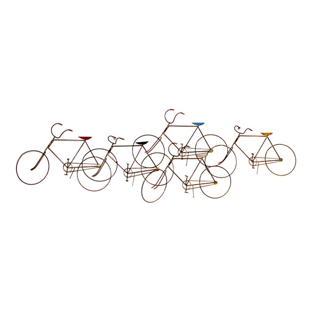 1970s Curtis Jere Bicycles Wall Sculpture For Sale