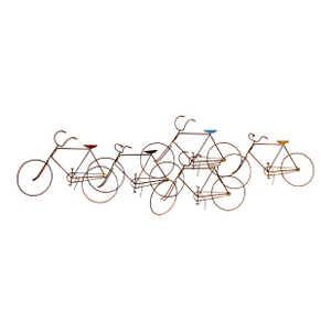1970s Curtis Jere Bicycles Wall Sculpture