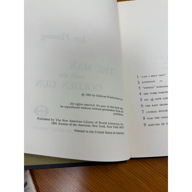 1965 Ian Fleming James Bond Hardcover the Man With the Golden Gun For Sale - Image 4 of 13