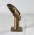 Metal Vintage Ghanaian Brass Mask Head on Pedestal For Sale - Image 7 of 10