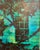 This is a one-of-a-kind print (monoprint) combining various medium. I have transferred my own photo taken after a violent...