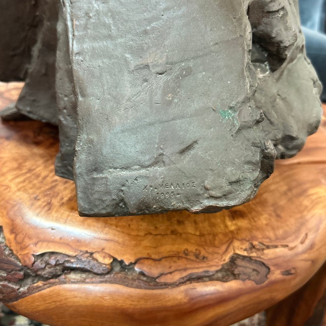 Bronze Bronze Abstract Sculpture Signed and Dated For Sale - Image 8 of 10