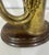 Mid 20th Century Mid-Century Modern Vintage Brass Bugle Horn Lamp on Wooden Base For Sale - Image 5 of 7