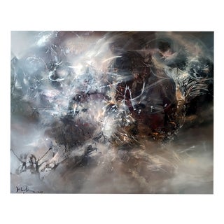 Ovidiu Kloska, The Nocturnal Hour of Violent Blooming, Mixed on Canvas For Sale