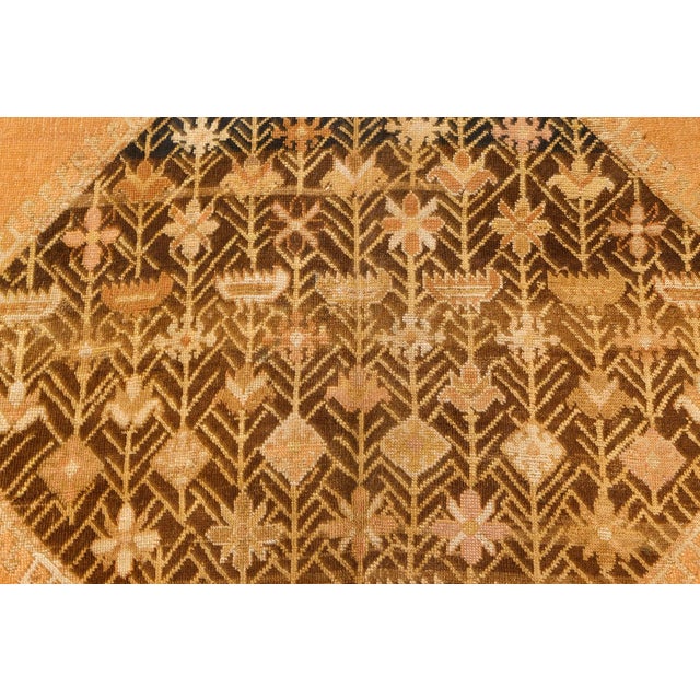 19th Century Authentic 19th Century Russian Karabagh Gallery Handmade Wool Carpet For Sale - Image 5 of 8