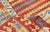 Vintage Afghan Hand Made Organic Wool Natural Color Maimana Kilim,6'10"x9'7" For Sale - Image 4 of 5