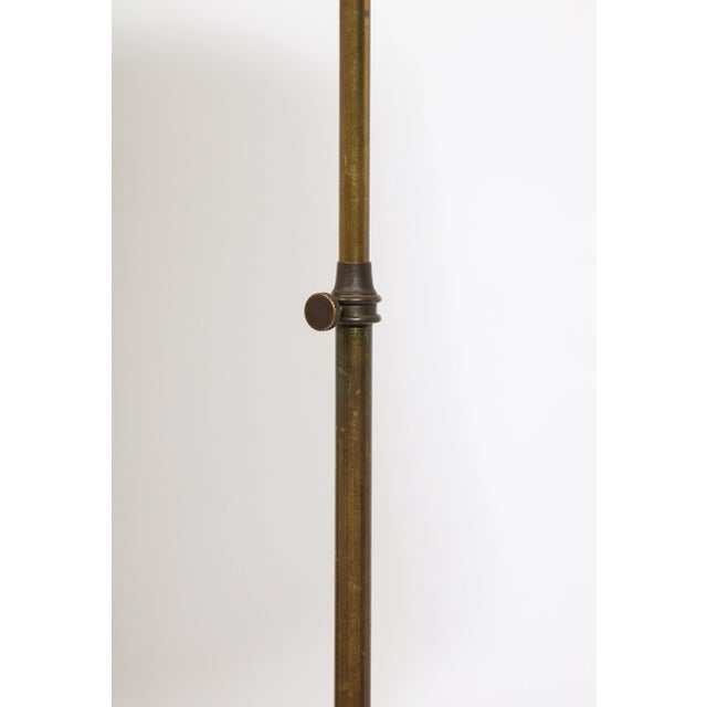 Neoclassical Bronze Floor Lamp Attributed to André Arbus, France, 1940s For Sale - Image 9 of 13