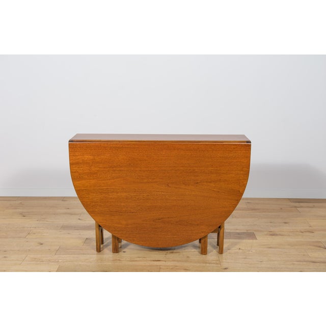 Mid-Century Modern Mid-Century Modern Round Drop Leaf Dining Table from Jentique, United Kingdom, 1960s For Sale - Image 3 of 18