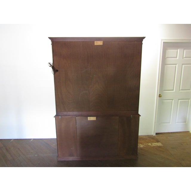 Henkel Harris Solid Cherry China Cabinet For Sale - Image 9 of 10