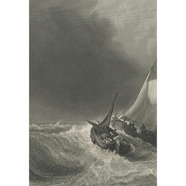 After J.M.W. Turner, Dutch Boats in a Gale, 1880, Engraving For Sale - Image 4 of 9