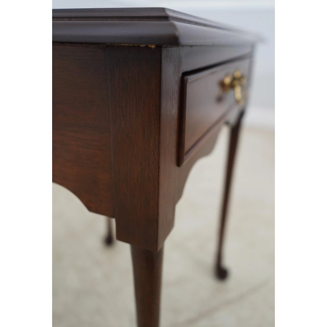 Quality Mahogany 1 Drawer Nightstand or End Table For Sale - Image 10 of 12