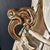 Neoclassical Neoclassical Style Vase Large Vintage Brown/White Glaze 19" Tall For Sale - Image 3 of 5