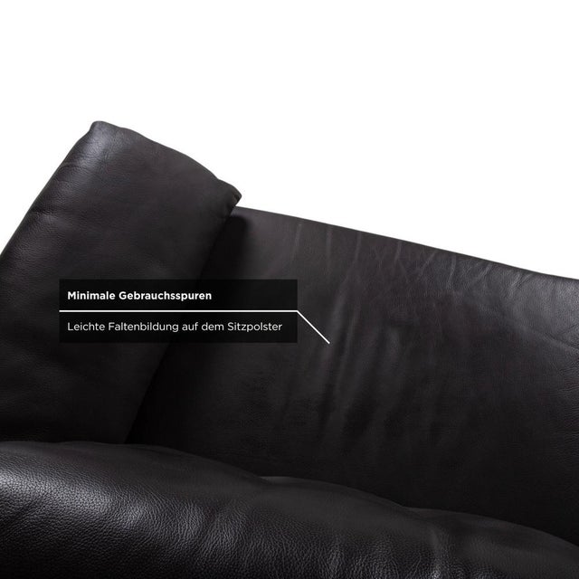 Leather Dark Brown Three-Seater Sofa from Ewald Schillig For Sale - Image 6 of 12