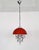 Red Space Age Jelly Fish Pendant Light, 1980s For Sale - Image 8 of 16