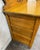 Early 20th Century Antique Victorian Tiger Oak Serpentine Dresser With Beveled Mirror For Sale - Image 5 of 17