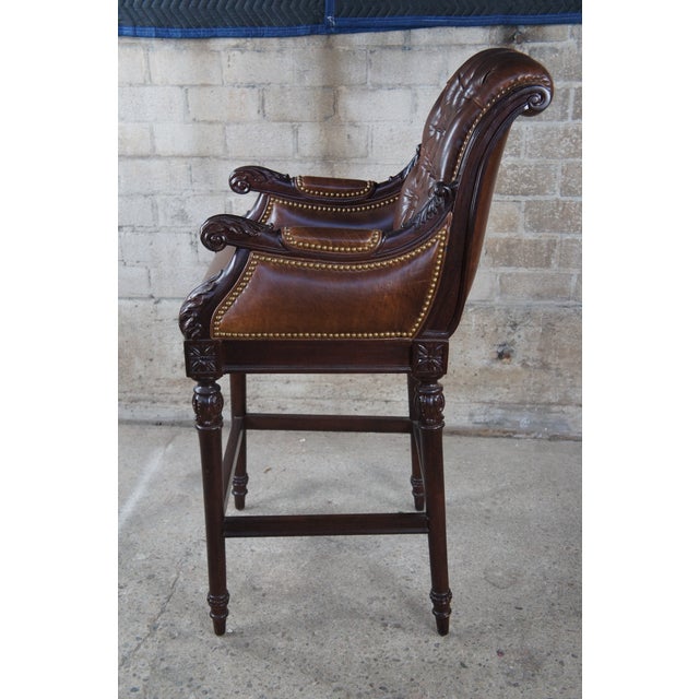 Late 20th Century Hancock & Moore French Chesterfield Style Carved