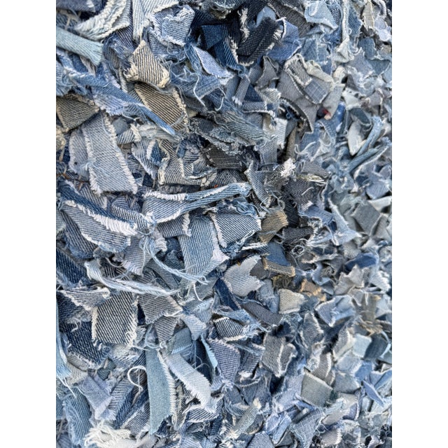 Stark 8ft 3in × 13ft 8in Stark Upcycled Denim Shag Area Rug For Sale - Image 4 of 10