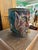 Amazing antique Guerrro region of Mexico Fold Art Mask. Circa 1920, two sided with frog dangles. Overall excellent...